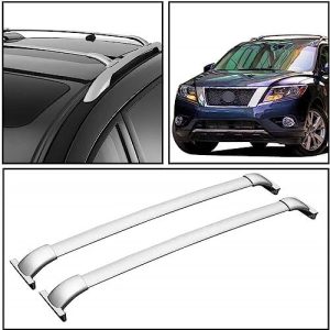 PATAJP4U 1 Pair Aluminum Roof Rack Cross Bars Luggage Carrier for 2013-2019 Pathfinder Sport Utility Strict QC & Fitment Tested