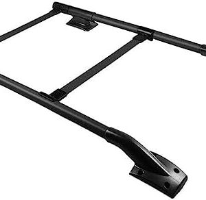 PATAJP4U 1 Set Aluminum Roof Rack Side Rails Bars and Cross Bars for 05-22 Frontier OE Style Black Strict QC & Fitment Tested
