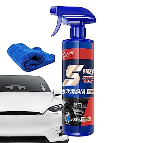 3 in 1 Ceramic Car Coating Spray, 3 in 1 High Protection Quick Car Coating Spray, Ceramic car Wax Polish Spray, Plastic Parts Refurbish Agent