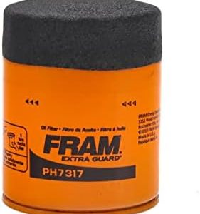 Fram PH7317 Extra Guard 10K Mile Change Interval Spin-On Oil Filter, black