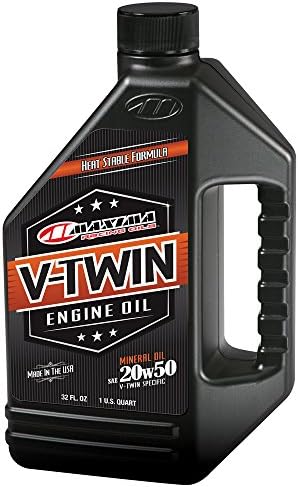 Maxima Racing Oils 90-069014C Chrome Engine Oil Change Kit (Quick Change Evo-Sportster Mineral 20W-50 Filter), 4 quart, 1 Pack