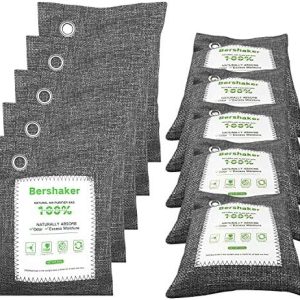 Activated Charcoal Bags,10Pack Bamboo Charcoal Air Purifying Bags,Breathe Green Charcoal Bags for Home,Air Freshener Bags,Activated Charcoal Odor eliminator for Home,Car,Closet,Bathroom,Basement
