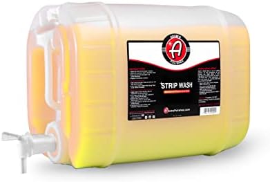 Adam's Strip Car Wash Soap (5 Gallon) - Sealant & Car Wax Remover Shampoo Salt Remover, Presoak, & Acidic Wash | Thick Suds For Use In Car Cleaning Kit, Foam Cannon, Foam Gun, Sponge, Mitt, Chamois