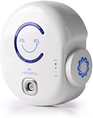 Airthereal B50 Mini Ozone Generator Air Purifier- Removes Odors and Sterilizes Air in Small Spaces Up To 320 Sq Ft - Plug in Mini Air Ionizer, Adjustable Ozone Output of 10-50 mg/h