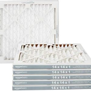 Amazon Basics Merv 11 AC Furnace Air Filter – 14” x 14” x 1”, 6-Pack
