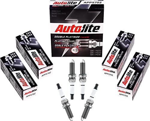 Autolite APP5702 Double Platinum Automotive Replacement Spark Plugs (4 Pack)