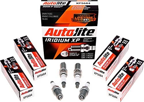 Autolite Iridium XP Automotive Replacement Spark Plugs, XP5684 (4 Pack)