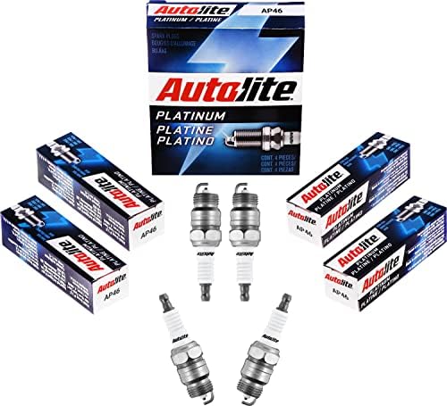 Autolite Platinum AP46 Automotive Replacement Spark Plugs (4 Pack)