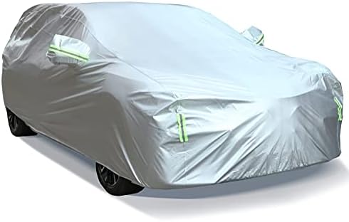 BEXITA SUV Car Cover Waterproof All Weather Automobiles Full Car Covers Outdoor Fit for Ford Explorer Jeep Grand Cherokee Toyota Highlander Honda Pilot Kia Telluride, SUV (Up to 201in)