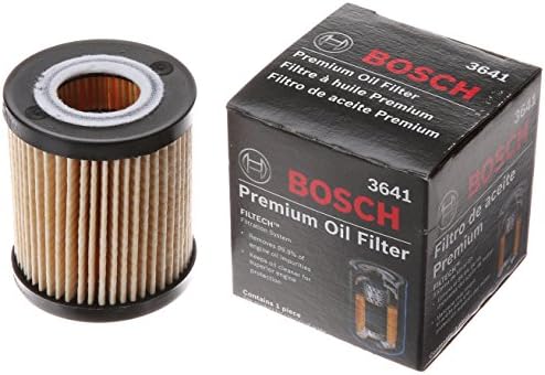 BOSCH 3641 Premium Oil Filter With FILTECH Filtration Technology - Compatible With Select Ford Escape, Fusion, Mazda CX-7, Tribute, 3, 5, 6, Mercury Mariner, Milan