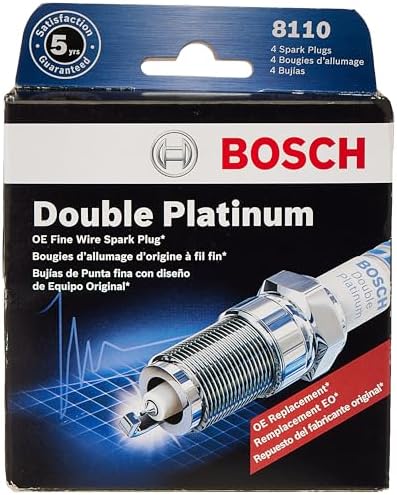 BOSCH 8110 OE Fine Wire Double Platinum Spark Plug - Pack of 4