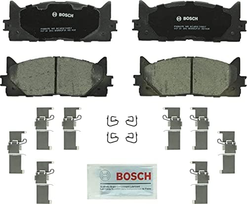 BOSCH BC1293 QuietCast Premium Ceramic Disc Brake Pad Set - Compatible With Select Lexus ES300h, ES350; Toyota Avalon, Camry; FRONT
