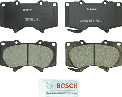 BOSCH BC976 QuietCast Premium Ceramic Disc Brake Pad Set - Compatible With Select Lexus GX460, GX470; Toyota 4Runner, FJ Cruiser, Sequoia, Tacoma, Tundra; FRONT