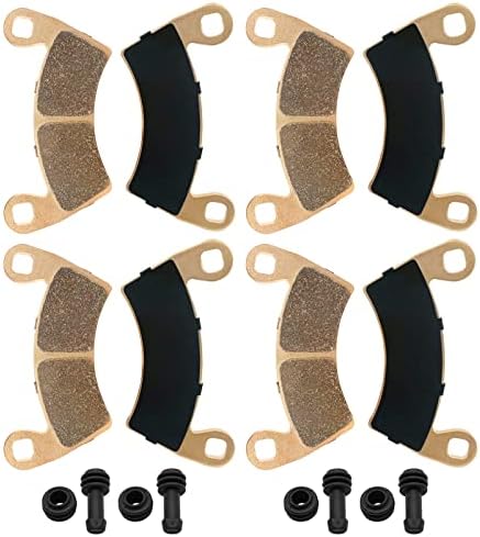 Brake Pads Sintered for Polaris RZR XP 1000 2014 2015 2016 2017 2018 2019 2020 2021 2022, 4 Pairs Front & Rear Replacement Heavy-duty Brake Pads