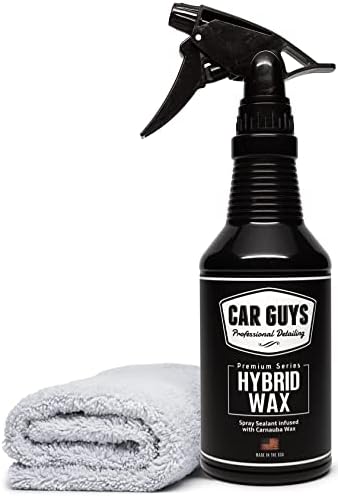 CAR GUYS Hybrid Spray Wax | Advanced Car Wax | Long Lasting and Easy To Use | Safe on All Surfaces | 18 Oz Kit