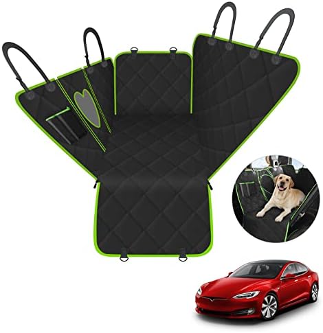 CEMOFE Dog Seat Cover for Sedans/SUVs, Waterproof Dog Car Seat Cover, Scratch Proof Back Seat Cover for Dogs, Anti Slip Back Seat Protector for Dogs with Storage Pockets