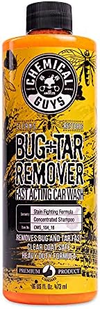 Chemical Guys CWS_104_16 Concentrated Bug and Tar Remover Car Wash Soap (Works with Foam Cannons, Foam Guns or Bucket Washes) Safe for Cars, Trucks, Motorcycles, RVs & More, 16 fl. Oz
