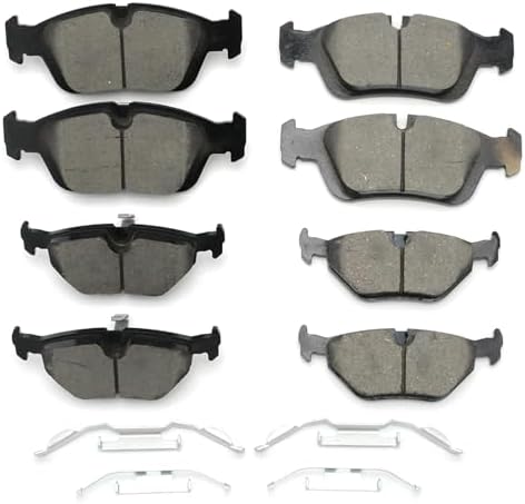 D781 D763 Ceramic Brake Pads Kits Compatible With BMW 318i,318is,318ti,3i,323Ci,323i,323is,325Ci,325i,325is,325xi,328Ci,328i,328is,Z3,Z4