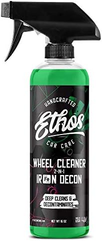 Ethos Wheel Cleaner - Car Wheel Cleaner Spray - Brake Dust, Iron Remover - Color Change Technology - Professional Strength Formula (16 Oz)