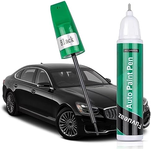 Fevueaz Touch Up Paint Pen, Two-In-One Automotiver Car Scratch Remove for Vehicle Scratch Repair, Touch Up Paint for Erasing Car Scratches, Quick and Easy to Deal With Car Slight Scratch Remover, Suitable for Repairing Minor Scratches And Used In A Variety of Cars（Black）