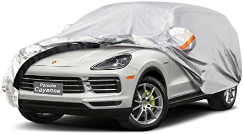 GUNHYI 6 Layers SUV Car Cover Custom Fit Porsche Cayenne (2002-2023) Waterproof All Weather, Heavy Duty Outdoor Snow Sun Rain Uv Protection (Ships from US Warehouse, Delivery 3-8 Days)