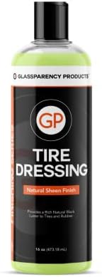 GlassParency Tire Dressing (16 oz.) | No Sling, Non-Greasy Tire Shine Spray | Rich Satin Coating for Rubber, Plastic, Vinyl