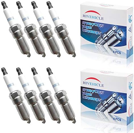 HiVehicle V7410 Iridium Spark Plug 41-114 12622441 Automobile spark plugs for GM,Chevrolet,for Cadillac,Pack of 8