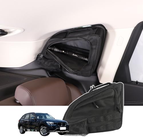 JONKOKO Car Trunk Bag Organizer Compatible with BMW X1 U11 2023-2024 Oxford Cloth Rear Storage Organizer,Auto Multifunctional Storage Bag (Left)