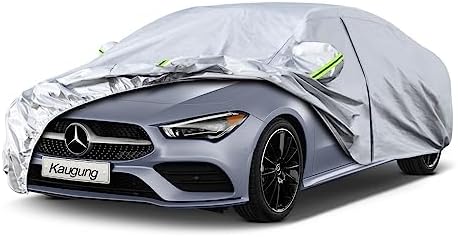 Kaugung 6 Layers Car Cover Custom Fit Mercedes-Benz CLA Class CLA180 200 250 35 45 Sedan from 2013 to 2022, Waterproof All Weather Resistant Outdoor Indoor Sun Rain Dust Snow Protection.