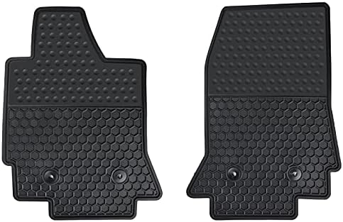 Matericuo Car Floor Mats Custom Fit for Corvette C7 2014-2019 Black Rubber Auto Liner Mats All Weather Protection Heavy Duty Odorless