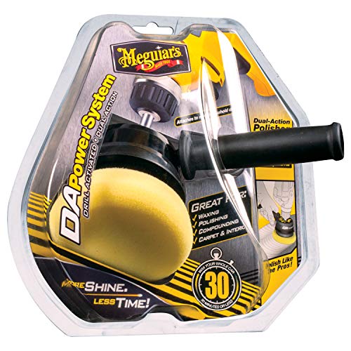 Meguiar's Dual Action Power System Tool: Get Professional Results Compounding, Polishing, and Waxing - Attaches to a Standard Drill - Easy to Use Car Polishing Tool