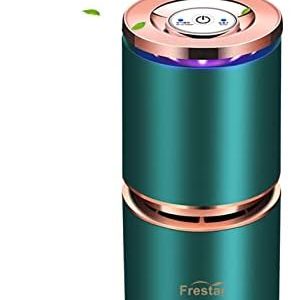 Mini Air Purifier USB Air Purifiers for Car Office Desk Small Room, Super Quiet with LED Night Light, No Adapter (Green)