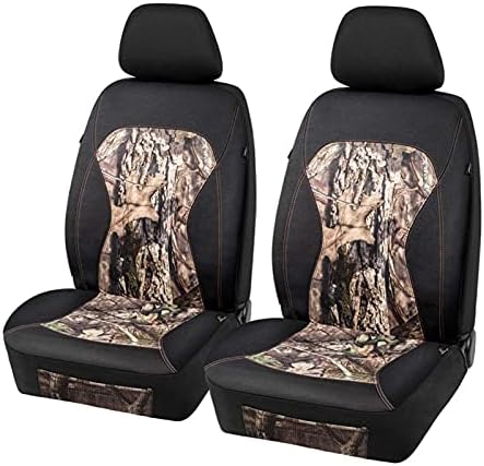 Mossy Oak Low Back Camo Seat Covers, Airbag Compatible, Universial Fit, Fit Most Bucket Seats - Made with Premium Waterproof Neoprene Fabric - Official Licensed Product