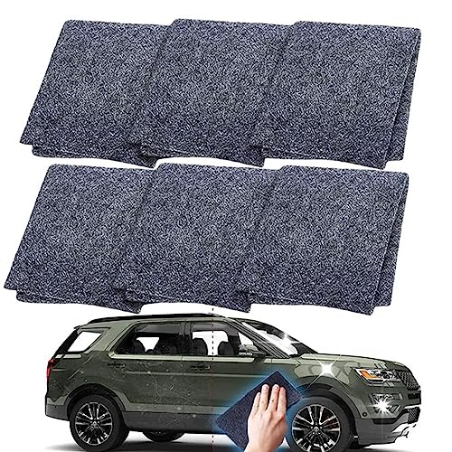 Nano Sparkle Cloth for Car Scratches (6PACK), 2023 Nano Sparkle Repair Cloth Upgrade, Nano Magic Cloth Easy to Repair Light Scratch Car Paint,Water Spots On Surface, Surface Polishing Repairing
