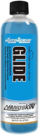 Nanoskin GLIDE Silicone Free Spray Detailer 16 oz - Use with Autoscrub/Clay Bar After Car Wash | Leaves No Residue Before Wax Sealant Coating | Automotive, Home, Garage, DIY & More | Concentrated