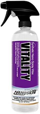 Nanoskin VITALITY Nano Spray Wax with Carnauba 16 Oz. - Instant Mist on Wipe Off Deep Shine and Durable Protection | Use After Car Wash, Clay Bar, Car Polisher | Cars, Trucks, Motorcycles, Hot Rods