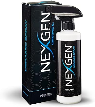 Nexgen Ceramic Spray Silicon Dioxide — Easy to Apply, Ceramic Coating Spray for Cars — Professional-Grade Protective Sealant Polish for Cars, RVs, Motorcycles, Boats, and ATVs — 16oz Bottle