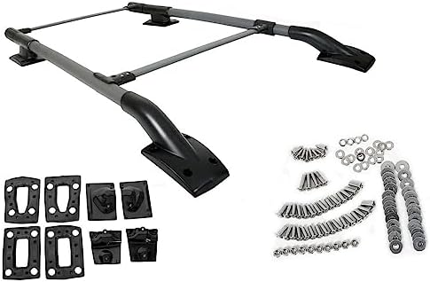 PATAJP4U 1 Set Aluminum Roof Rack Side Rails Bars and Cross Bars for 2005-2021 Frontier Strict QC & Fitment Tested