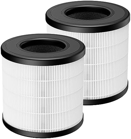 PU-P05/AC201B True HEPA Replacement Filter Compatible with FULMINARE PU-P05 Air Purifier and Purivortex AC201B Air Purifier, 3-in-1 H13 True HEPA Air Filters for Dust Smoke Pollen Pet Dander, 2-Pack