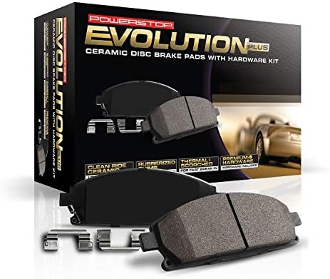 Power Stop 17-1650, Z17 Front Ceramic Brake Pads with Hardware
