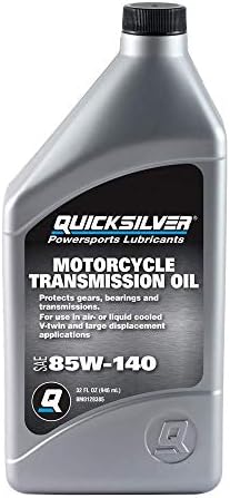 Quicksilver 8M0128385 85W-140 Motorcycle Transmission Oil – 1 Qt.