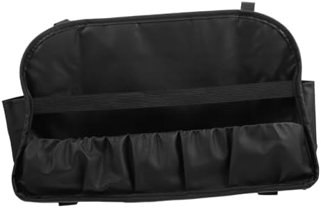 SUPVOX 1pc Car Storage Bag Car Bag Organizer Storage Seat Folding Seat Storage Pouch Backseat Bag Car Organizer Bag Leather Black Leather Pocket Bag Storage Pouch for Car Seat Back Bag