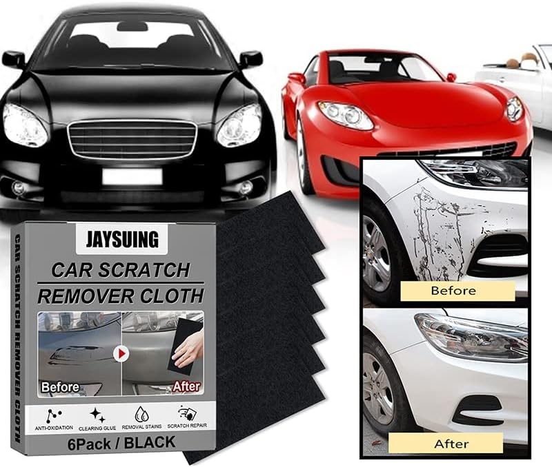 TUANTUAN 6Pcs Car Scratch Remover Cloth Nano Sparkle Cloth for Car Scratches Remover