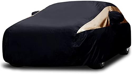 Titan Premium Multi-Layer PEVA Car Cover for Sedans 186-202". Waterproof, UV Protection, Anti-Scratch Protective Lining, Driver-Side Zippered Opening. Fits Camry, Accord and More.