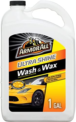 Ultra Shine Car Wash and Car Wax by Armor All, Cleaning Fluid for Cars, Trucks, Motorcycles, 1 Gal Each