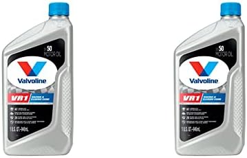 Valvoline VR1 Racing SAE 50 High Performance High Zinc Motor Oil 1 QT (Pack of 2)