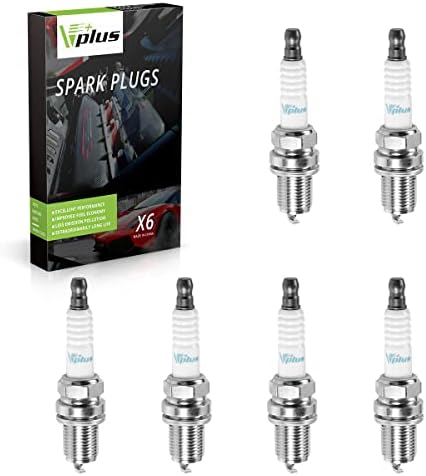 Vplus Iridium Spark Plug 6pcs Spark Plugs, Replaces # 7092, BKR6EGP, MIU12783