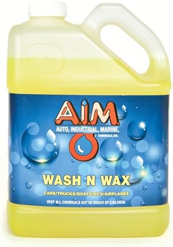 Wash N Wax, Car wash soap - PH Ballanced Wash and Wax solution to wash shine and protect all in one - 1 Gal
