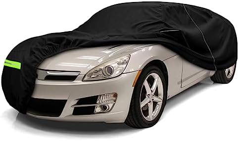 Waterproof Car Cover Compatible with 2007-2011 Saturn Sky/Red Line 2 Door Roadster Accessories, 210T All Weather Car Covers with Zipper&Lock for Car Dust Snow Rain Hail Protection