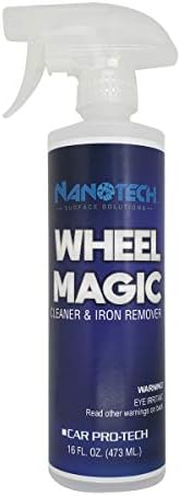 Wheel Magic - Cleaner Iron Stains, Industrial Fallout, Rust Remover Spray for Car, RV, Motorcycle, Detailing - Color Changing Formula - Fast Acting - Non Acid Based (16 Oz.)